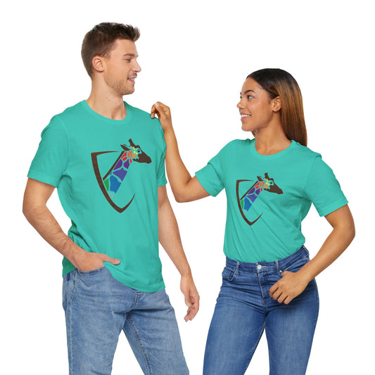 Apparel - Giraffe Peeping Head Short Sleeved Tee