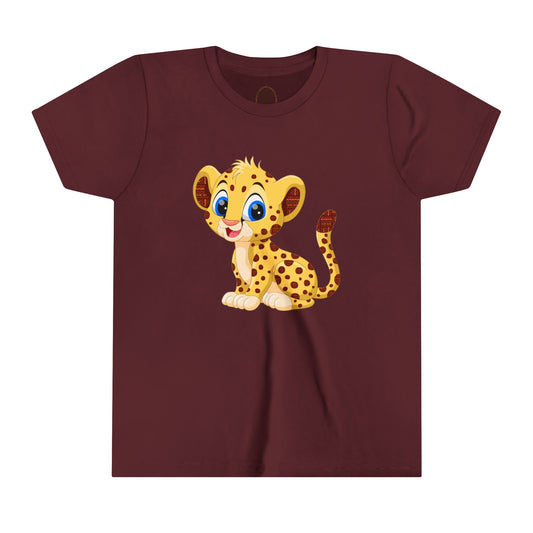 Apparel - Youth Cartoon Cheetah Short Sleeve Tee