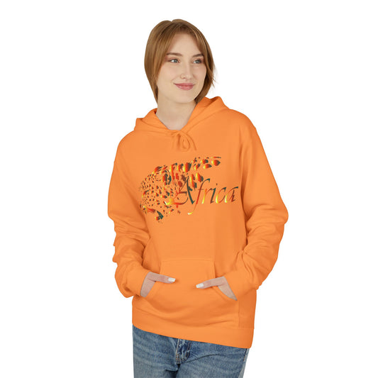 Apparel - Cheetah Africa Multicolored Fleece Hoodie