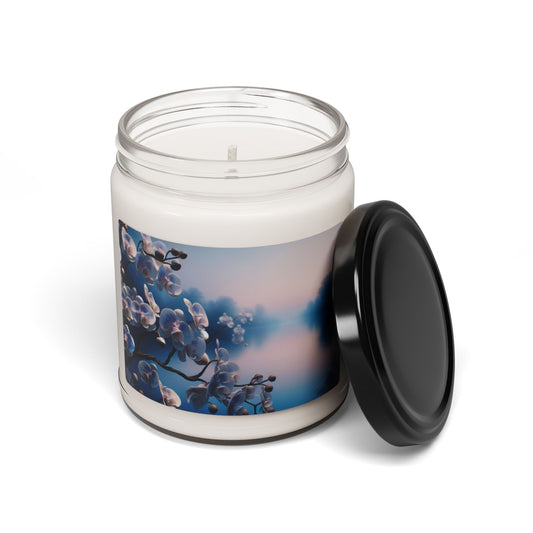 Soy Candle - Sea Salt & Orchids Scented, 9oz