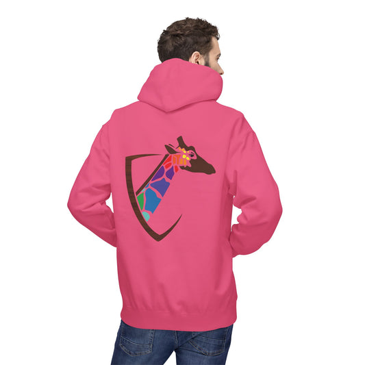 Apparel - Giraffe Peeping Head Fleece Hoodie